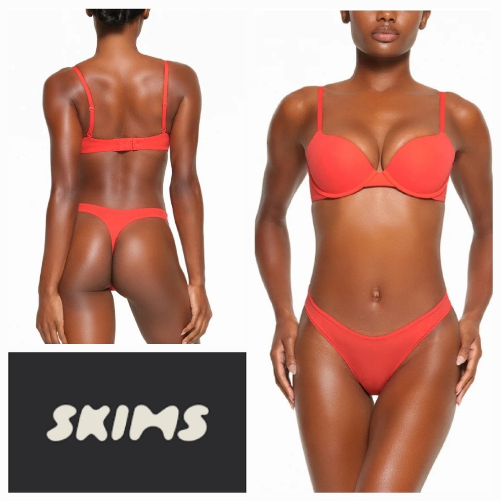 SKIMS Red Bra